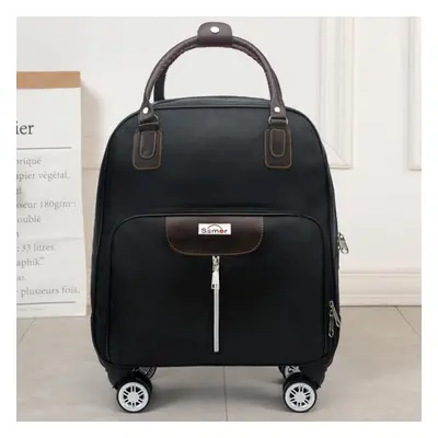 (black, 38cm*20cm* 43cm) Trolley Travel Bag Men&apos;s And Women&apos;s Hand Luggage Bag Large-c