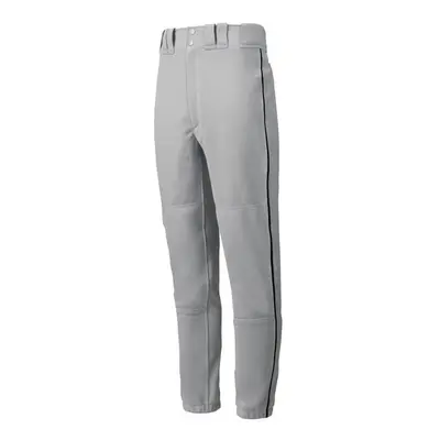 Mizuno mens Premier Piped Pant Grey-black Large