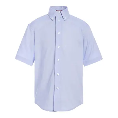 Tommy Hilfiger Big Short Sleeve Pinpoint Boys Oxford Collar Shirt Kid