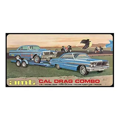 AMT Cal Drag Combo Galaxie, AWB Falcon & Trailer 1:25 Scale Model Kit