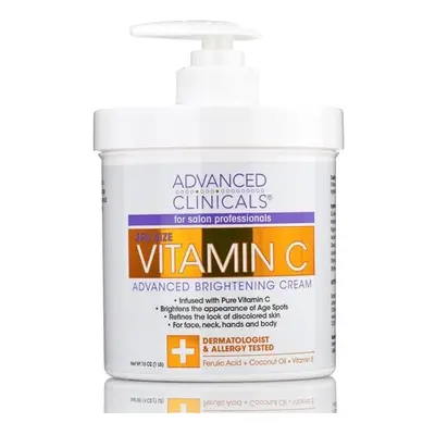 Vitamin C Cream. Advanced Brightening Cream. Anti-aging cream for age spots, dark spots on face,