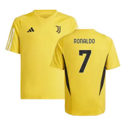 (XXL) Juventus Training Shirt (Bold Gold) - Kids (RONALDO 7)