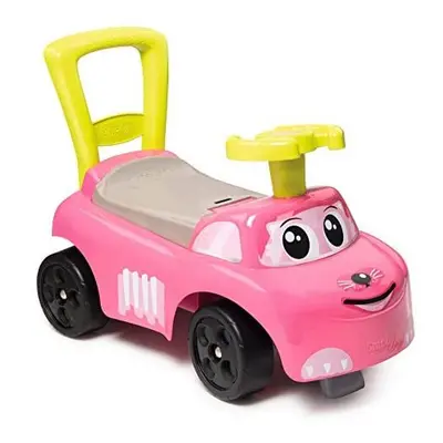 Smoby 2-in-1 My First Ride On Toy and Baby Walker | Fun, colourful pink design | Safe, sturdy de