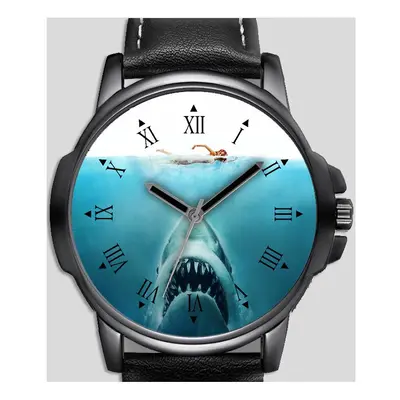 Shark Jaws Man-eater In Blue Sea Unique Unisex Beautiful Wrist Watch UK FAST