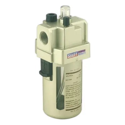 Workshop Air Supply Lubricator - 175cfm Max Airflow - 1/2" BSP - Oil Air Mix