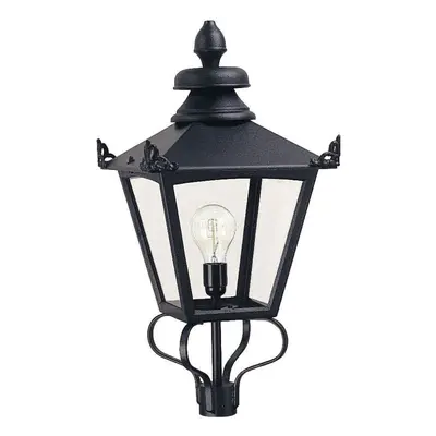 IP23 Bulb Lantern Head Only Black LED E27 150W Bulb Outside External