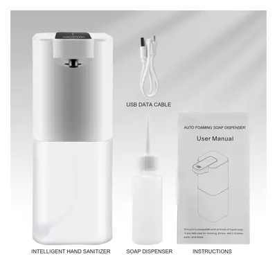 Automatic Soap Dispenser with Sensor, Ml, USB Rechargeable Foam Soap Dispenser, IPX4 Waterproof,