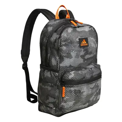 adidas Hermosa Mesh Backpack Camouflage Carbon/Impact Orange/Black One Size