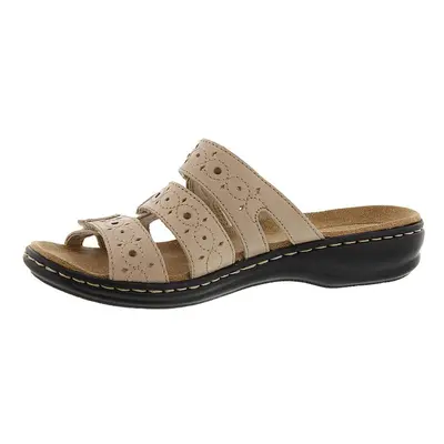 Clarks Women's Leisa Cacti Slide Sandal Nude Leather M US