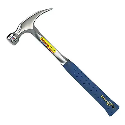 Estwing Hammer - oz Straight Rip Claw with Smooth Face & Shock Reduction Grip - E3-20S Silver