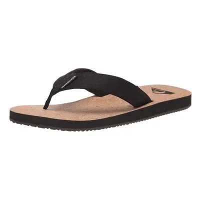 Quiksilver Men's Point Sandal Flip-Flop Black/Brown/Brown Molokai A