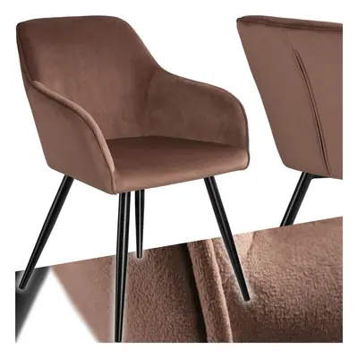 (brown/black, per piece) Dining Chair Accent Bedroom Furniture Velvet Armchair Living Room Chair