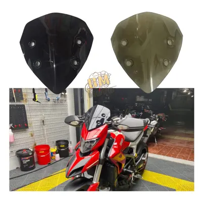 (Clear) For Motorcycle Windshield Touring WindScreen Front Glass Wind Shield Deflector