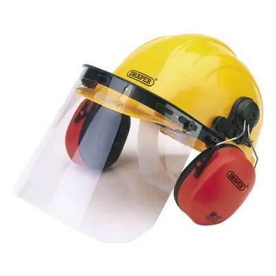 Safety Helmet with Ear Muffs and Visor