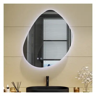 Modern Frameless Irregular LED Wall Mirror