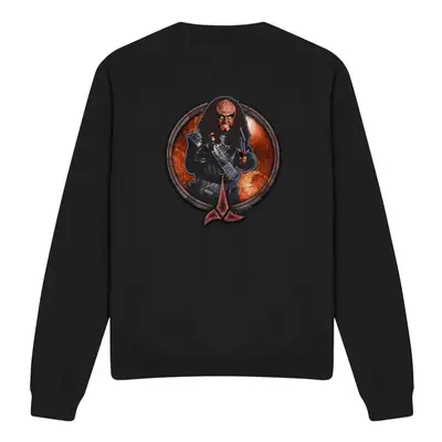 (XXL, Black) Star Trek Unisex Adult Gowron Sweatshirt