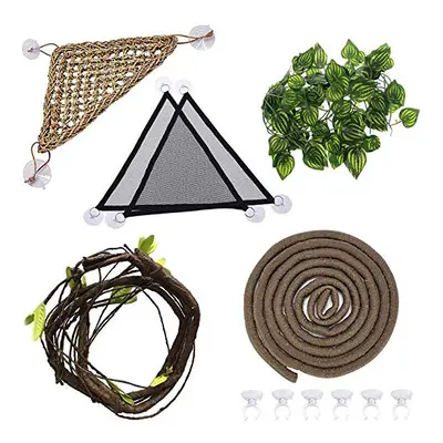 Bearded Dragon Hammock Lizard Tank Accessories Breathable Mesh LizardÂ Hammock Reptile Habitat L