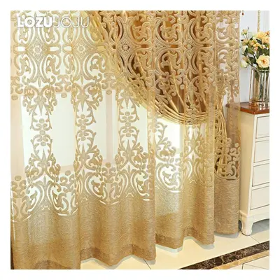 (as the picture, Brown tulle-200x260cm) 1pc Lozujoju Fashionable And Elegant European Hollow Out