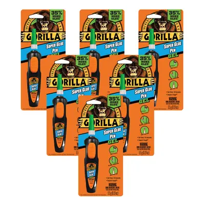 gorilla Super glue gel Pen gram (Pack of 6)