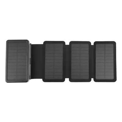 (Black Solar Panel) Portable 20000mAh Solar Power Bank Folding Foldable Solar Panel Solar Charge