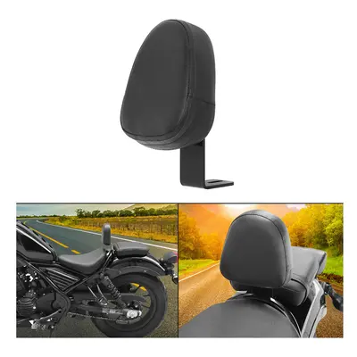 Motorcycle Front Driver Backrest Rider PU Leather Pad Back Cushion For Honda Rebel 500 CMX300 CM