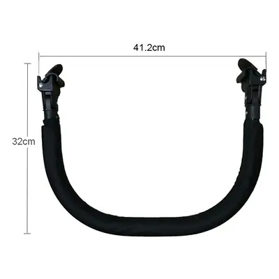 (Black) Baby Stroller bumper bar Armrest for Babyzen yoyo yoya Pushchair Front Bumper Bars Baby 