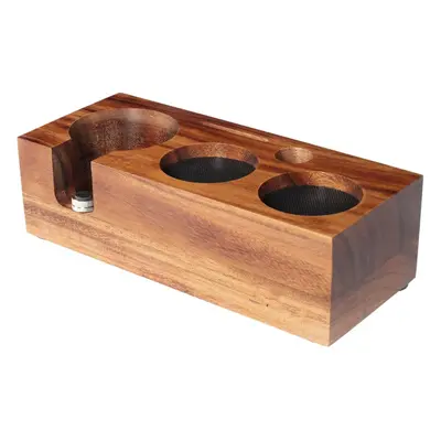 (51/54mm) Coffee Tamper Station Made of Walnut Wood for 51mm and 54mm Portafilters, Espresso Tam