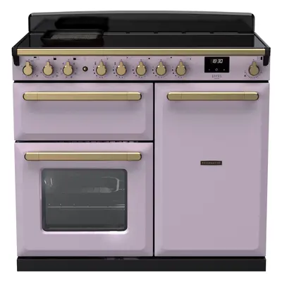 Rangemaster Estel Deluxe 100cm Electric Range Cooker with Induction Hob - Heather / Antique Bras