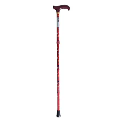 Deluxe Ambidextrous Foldable Walking Cane - Height Settings - Cherry Blossom