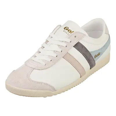 Gola Bullet Trident Womens Fashion Trainers in White Blue - Size UK