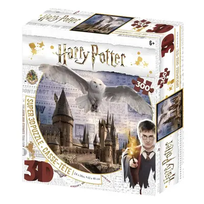 Harry Potter Hedwig & Hogwarts - Prime 3D Effect Piece Jigsaw Puzzle