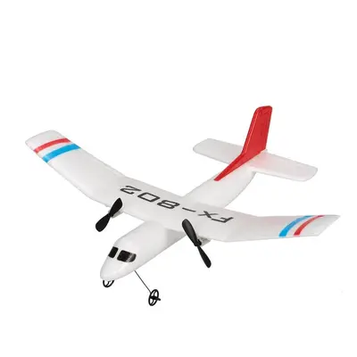 Remote Control Glider Airplane Drone Children Toy FX-802 White Flybear 2.4GHz Channel RC Aircraf