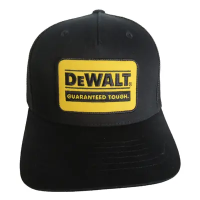 DEWALT Men's Oakdale Patch Trucker Hat (Black/Yellow)