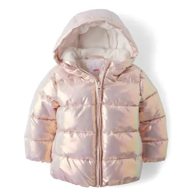 The Children's Place Baby Girls' and Toddler Medium Weight Puffer Jacket Wind Water-Resistant Pi