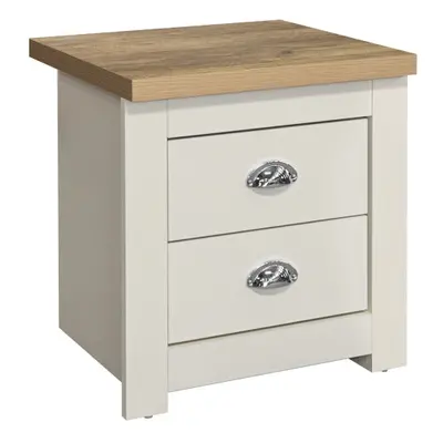 Birlea Highgate Drawer Bedside - Cream & Oak - Farmhouse Style