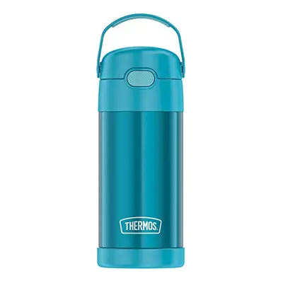 THERMOS FUNTAINER Ounce Stainless Steel Vacuum Insulated Kids Straw Bottle, Teal