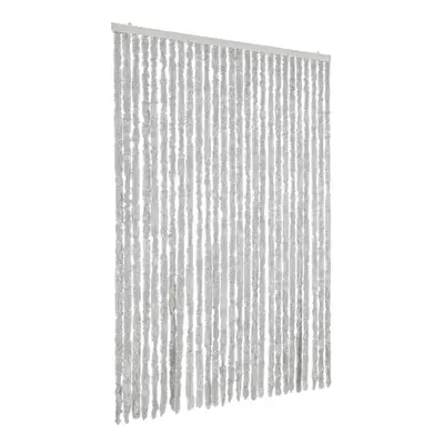 (grey, x cm) vidaXL Fly Curtain Door Curtain Fly Screen Fly Blind Insect Curtain Chenille