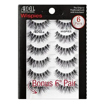 Ardell False Eyelashes Wispies Pack Multipack Black Medium Volume Long Length Rounded Lash Style