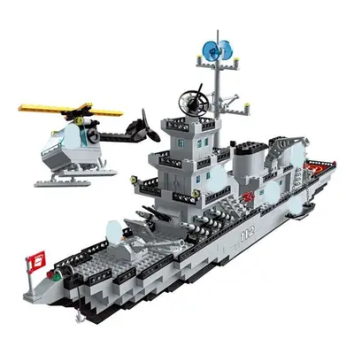 (as the picture) Cruiser Battleship Aircraft Carrier Military Assembly Model Boy Assembled Build