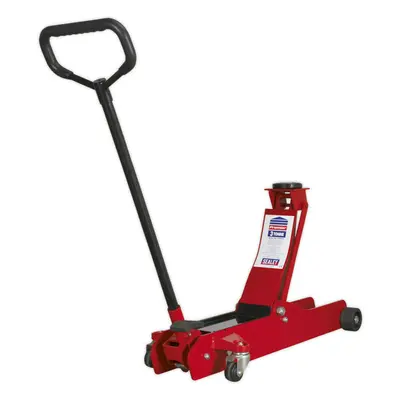 European Style Trolley Jack - Tonne Capacity - 610mm Max Height - Foot Pedal