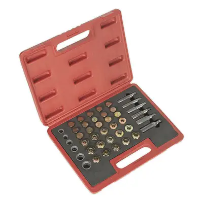 Oil Drain Plug Master Thread Repair Set - Thread Plug Tap Kit - Storage Case