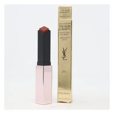 (211 Transgressive Cacao) Yves Saint Laurent Rouge Pur Couture The Slim Glow Matte 0.07oz New Wi