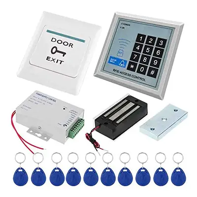 Full Set RFID Door Access Control System Kit With 125KHz Stand-alone Door Entry keypad, Electric