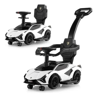 3 in Kids Ride on Push Car Licensed Lamborghini Push Along Car With Handle