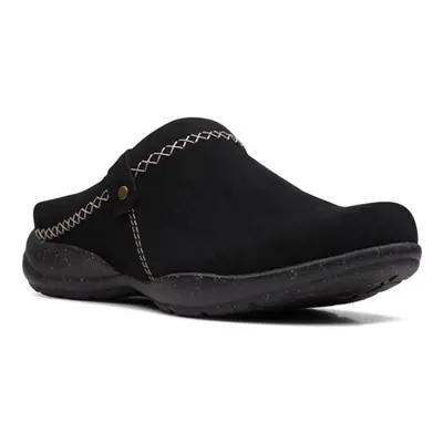 Clarks Women's Roseville Echo Clog Black Suede