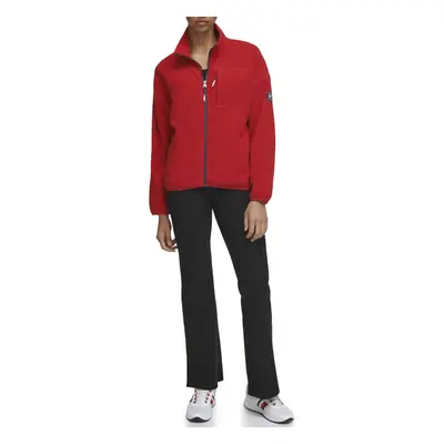 Tommy Hilfiger Women's Soft Polar Fleece Full Zip Rich Red