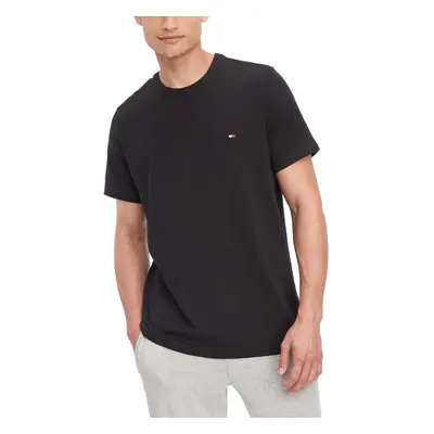 Tommy Hilfiger Men's Flag Crew Neck Tee Black