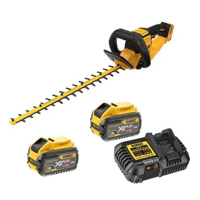 Dewalt DCMHT573X2 XR 65cm Garden Hedge Trimmer 31mm Capacity Flexvolt 54v 2x9ah