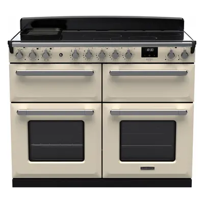 Rangemaster Estel Deluxe 110cm Electric Range Cooker with Induction Hob - Cream / Chrome - A Rat