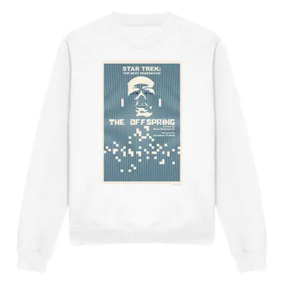 (S, White) Star Trek Unisex Adult The Next Generation Season Episode Sweatshirt